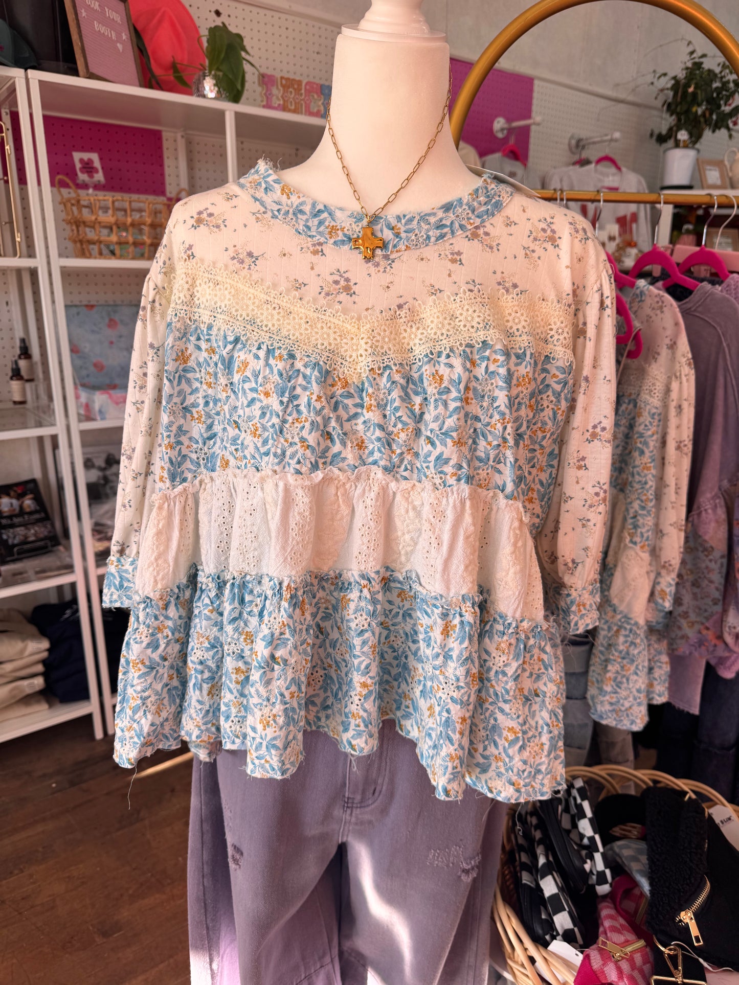 girly girl floral top