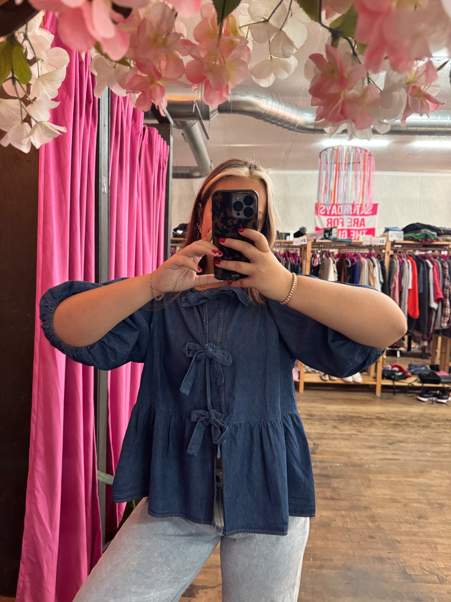 keep it classy denim blouse